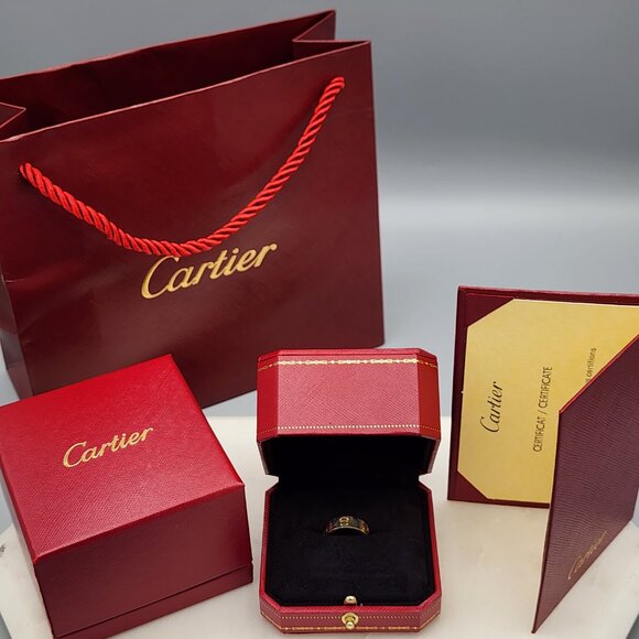 Cartier Jewelry - Cartier Love 18k Yellow Gold Trinity Ring Size 52